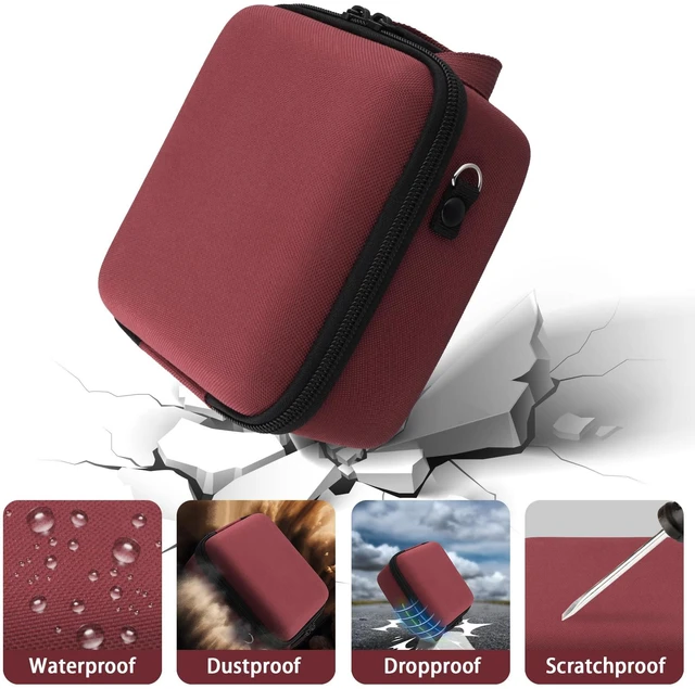 Alt view image 5 of 7 - Case for KODAK PIXPRO AZ653/AZ401/AZ405/AZ425/AZ528 Digital Camera | Protective Storage Box, Portable Carrying Box, Smooth Zipper, Travel-ready, Shoulder Strap Covenient to Carry, Red Case