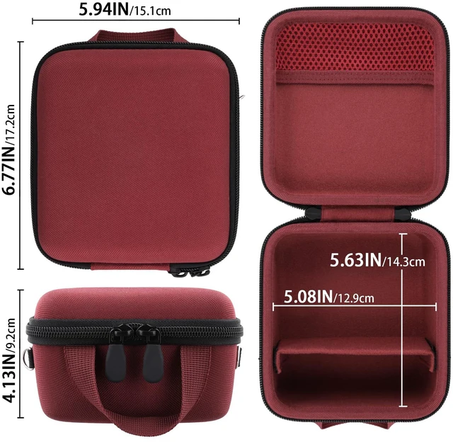 Alt view image 6 of 7 - Case for KODAK PIXPRO AZ653/AZ401/AZ405/AZ425/AZ528 Digital Camera | Protective Storage Box, Portable Carrying Box, Smooth Zipper, Travel-ready, Shoulder Strap Covenient to Carry, Red Case