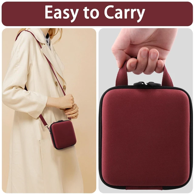 Alt view image 7 of 7 - Case for KODAK PIXPRO AZ653/AZ401/AZ405/AZ425/AZ528 Digital Camera | Protective Storage Box, Portable Carrying Box, Smooth Zipper, Travel-ready, Shoulder Strap Covenient to Carry, Red Case