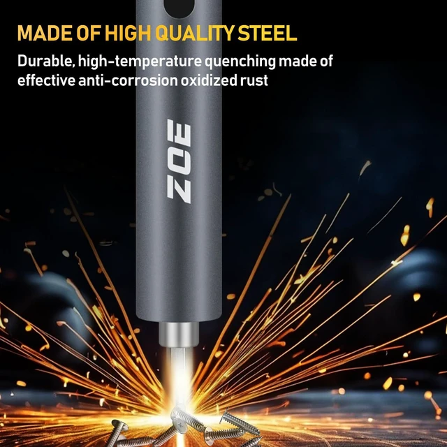 Alt view image 4 of 7 - Mini Electric Screwdriver,50-in-1 Precision Power Screwdriver Set | 3 Torque (Max 0.5N·m),500mAh USB-C,42 S2 Steel Bits,Magnetic Storage,Repair Kit for Phone/Laptop/Camera/Electronics Repair