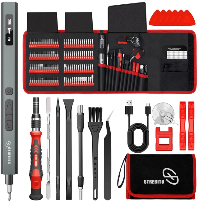 Main image of 144-Piece Upgraded Electric Screwdriver | Max 0.7 N.m, 120 Magnetic Bits, 5-gear Torque Adjustment, Precision Screwdriver Set, Repair Tool Kit for Electronics and PC