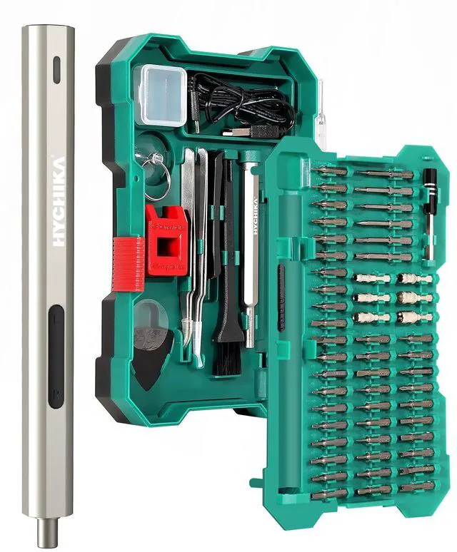 Main image of Precision Screwdriver Set, Mini Electric Screwdriver 67-in-1 with 52 Magnetic Bits, 3 Torque Settings, LED Light & Rechargeable Repair Tool Kit for Computer Phone Camera