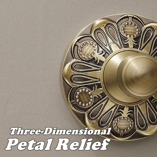 Alt view image 4 of 6 - Double Toothbrush Holder Wall Mounted, Mouthwash Cup Holder for Bathroom Wall, Antique Brass Holder and Two White Ceramic Cups, Vintage Petal-Relief Bathroom Decorative Accessories