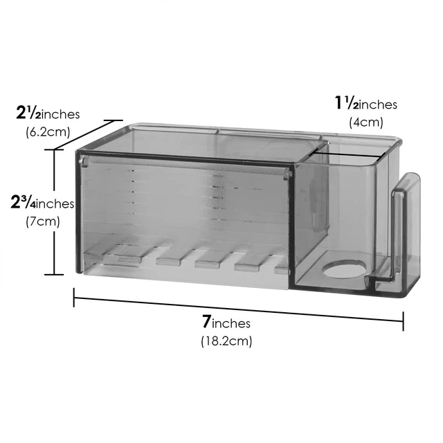 Alt view image 4 of 7 - 5 Slots Wall Mount Toothbrush Holder with Cover for Bathroom, Plastic Storage Organizer for Toothpaste, Gargle Cup, Compatible with Oral-B Cross Action, Colgate Renewal (Gray)