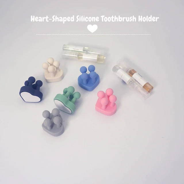 Alt view image 2 of 7 - 6 Pcs Waterproof Silicone Toothbrush Holder,Mixed1 | Cute Design,Multi-Function,Wall Mounted,Self Adhesive Utility Hook,For Hanging Towel Key Plug Cable