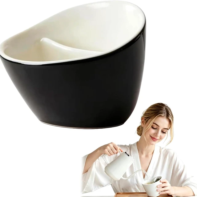 Alt view image 7 of 7 - 2026 New Cup Tilt Tea Cup with Built-in Strainer, One Piece Travel Cup | Cup Tilt Tea Cup, with Infuser, One Piece Travel Cup (Black)