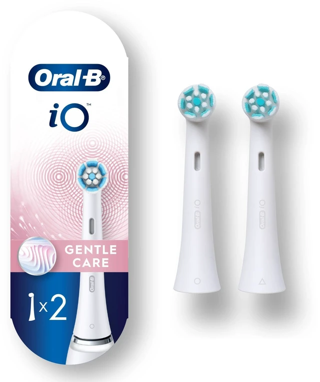 Main image of iO Series Gentle Care Electric Toothbrush Replacement Brush Heads for an Oral-B Electric Toothbrush, 2 Count, White
