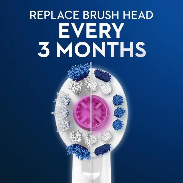 Alt view image 2 of 7 - 3D White Electric Toothbrush Replacement Brush Heads Refill, 3 Count