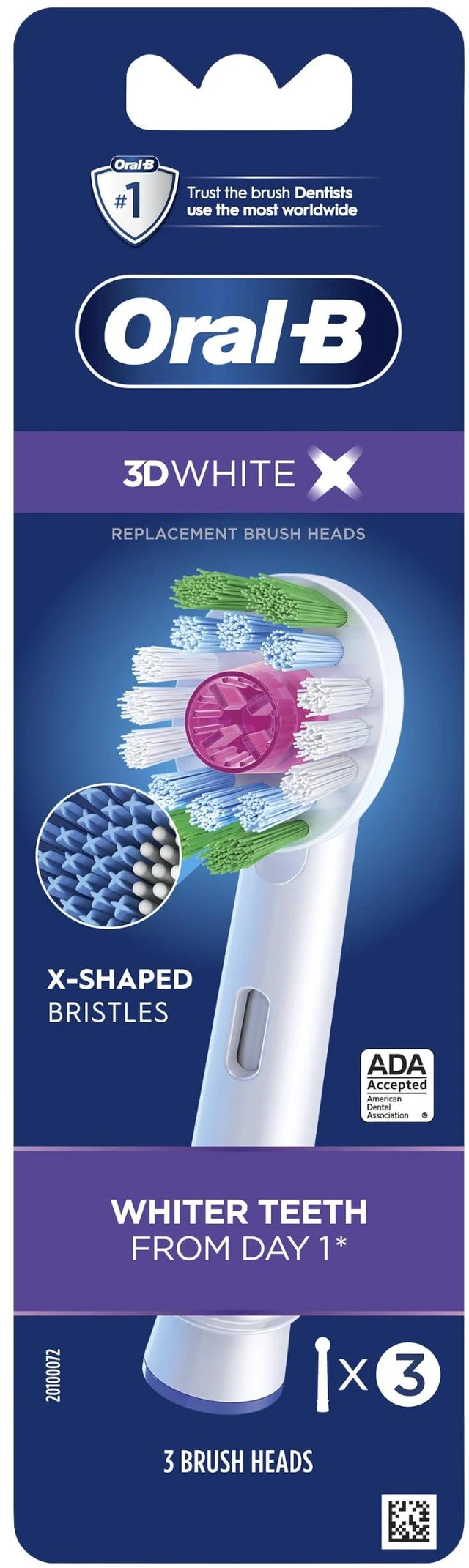 Alt view image 7 of 7 - 3D White Electric Toothbrush Replacement Brush Heads Refill, 3 Count