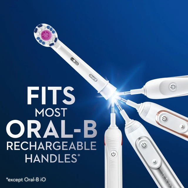 Alt view image 5 of 7 - 3D White Electric Toothbrush Replacement Brush Heads Refill, 3 Count