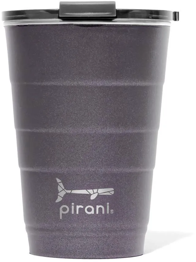 Main image of 16oz Insulated Stackable Tumbler - Skinny-Wall Triple Vacuum Insulation Cup with Version 2.0 Air-Tight, Screw-On Lid Lid - Space Saving Design - Slate