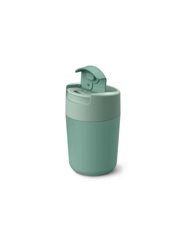 Alt view image 2 of 6 - Sipp Travel Coffee Mug with Flip-top Cap - 12 fl. oz - Green