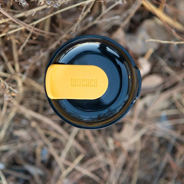 Alt view image 3 of 7 - Octaroma Classico Travel Coffee Mug, Double-wall Stainless Steel Travel Tumbler With Drinking Lid, 6 fl oz (180ml), Amber Yellow