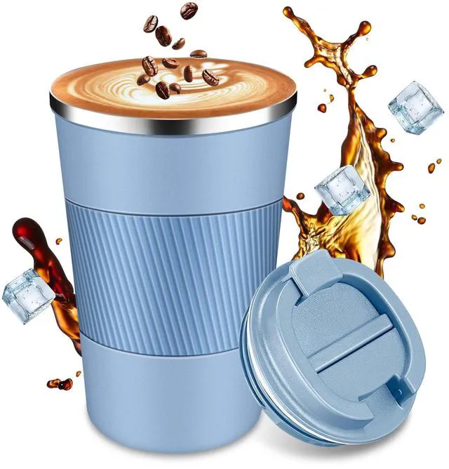 Main image of Insulated Travel Coffee Cup with Leak Proof Lid,To Go Camping Stainless Steel Vacuum Coffee Mug, Reusable Coffee Tumblers Hot & Cold Drinks Gifts Multiple Sizes and Colors