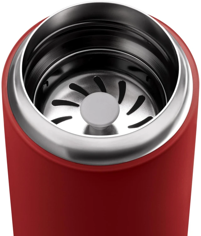 Alt view image 4 of 6 - Carter Move Ceramic Lined Travel Coffee Mug 12 oz Stainless Steel | No Metallic Taste Coffee Tumbler, Leak-Proof Lid, Dishwasher Safe, Hot 12Hr Cold 24Hr, BPA-Free, Fits Cup Holders, Red