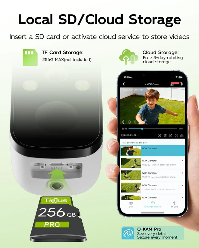 Alt view image 6 of 7 - 2-Pack 2K 5G Solar Security Cameras Wireless Outdoor for Home | 2-Pack Home Security Camera, 100% Wire-Free Installation, 2-Way Real-Time Talk, Instant App Notifications, All-Weather Usages