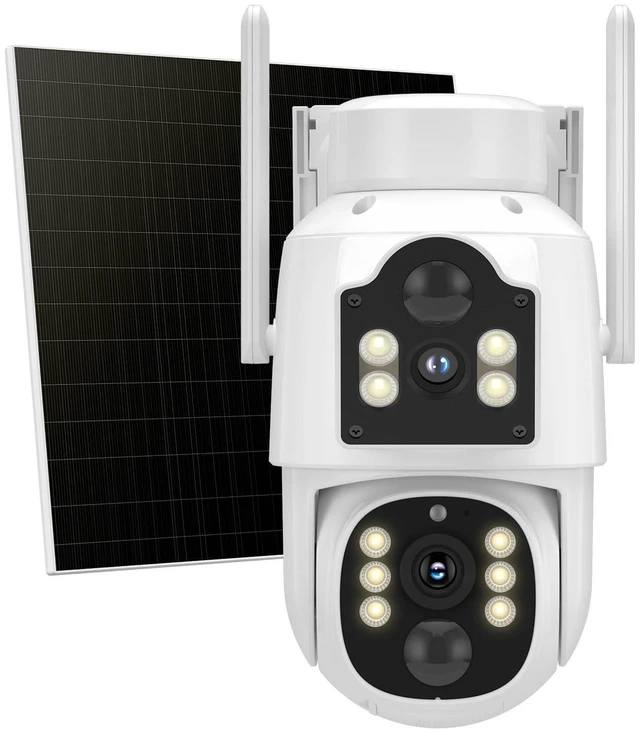 Main image of 4MP Dual Lens Wireless Solar Camera Outdoor for Home Security | 5G & 2.4G WiFi Pro, Auto Tracking, 360°PTZ, Motion Detection, 2-Way Audio, Color Night Vision, IP66 Waterproof