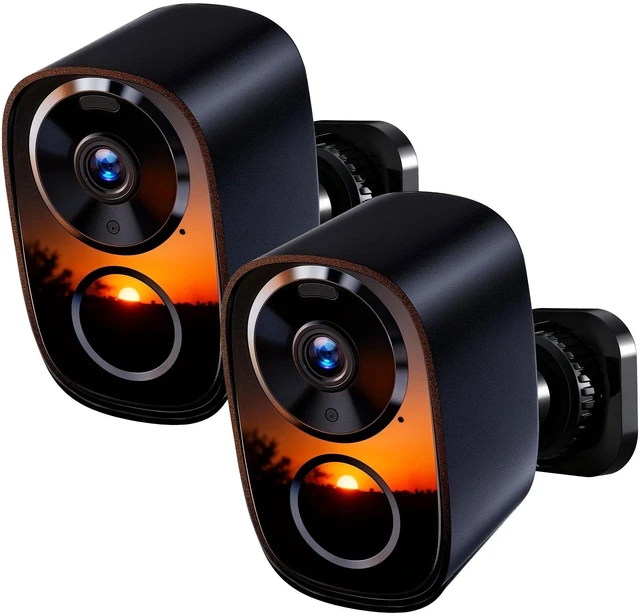 Main image of 2026 Upgraded 2K Security Cameras Wireless Outdoor (2-Pack), Free Cloud & SD Storage, Long Battery Life, 2.4G/5G Wifi Support, Motion Detection, Color Night Vision, Spotlight, Waterproof, 2-Way Talk