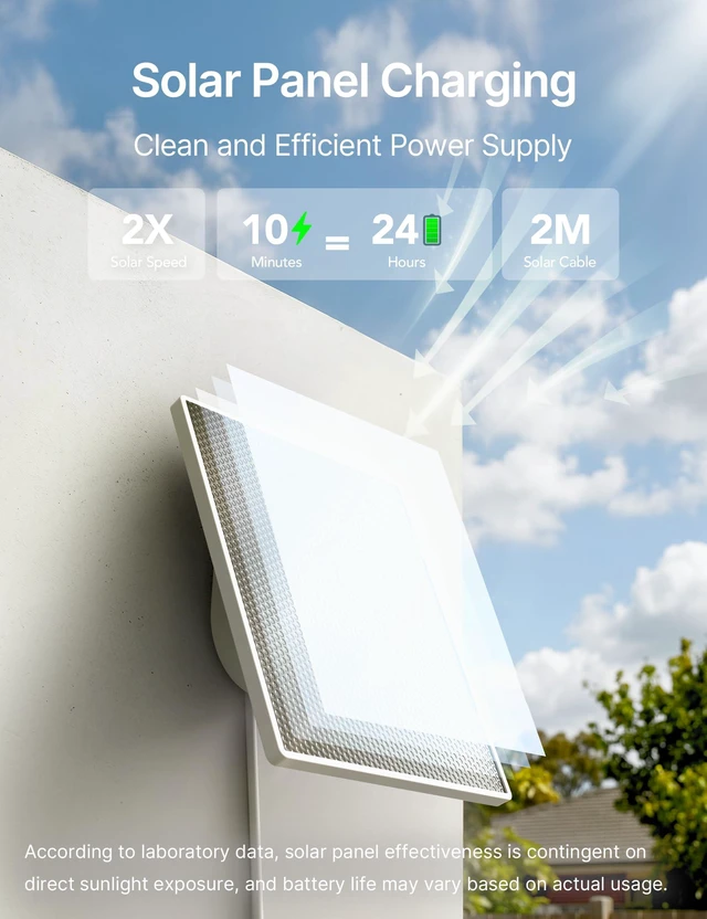 Alt view image 6 of 7 - 2 Pack Solar Security Cameras Wireless Outdoor, 5G&2.4GHz WiFi, 2K HD | Solar Battery Cameras for Home Security, AI Motion Detection, Color Night Vision, Spotlight Siren, IP65, SD/Cloud Storage