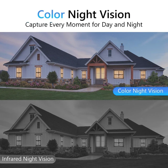 Alt view image 2 of 7 - Security Cameras Wireless Outdoor, 2K Camera for Home Security | Battery Camera, Indoor Camera, Color Night Vision, 2.4G WiFi, 2-Way Talk, Siren Alarm, AI Motion Detection, 2 Pack