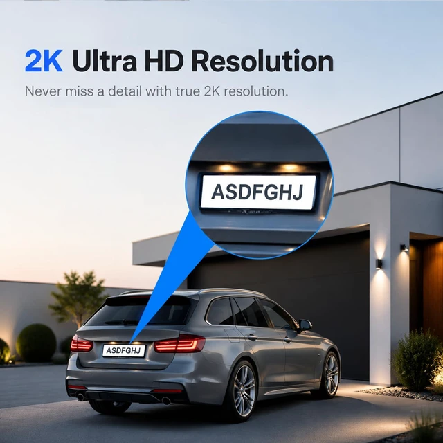 Alt view image 4 of 7 - Security Cameras Wireless Outdoor, 2K Camera for Home Security | Battery Camera, Indoor Camera, Color Night Vision, 2.4G WiFi, 2-Way Talk, Siren Alarm, AI Motion Detection, 2 Pack