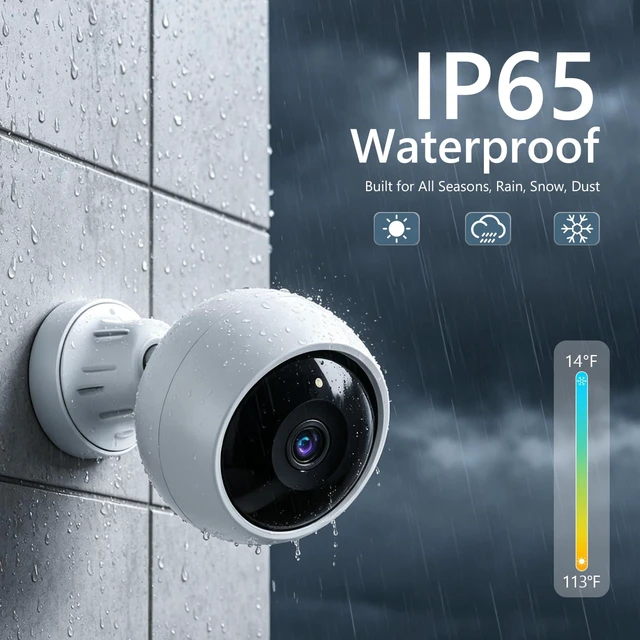 Alt view image 7 of 7 - Security Cameras Wireless Outdoor, 2K Camera for Home Security | Battery Camera, Indoor Camera, Color Night Vision, 2.4G WiFi, 2-Way Talk, Siren Alarm, AI Motion Detection, 2 Pack