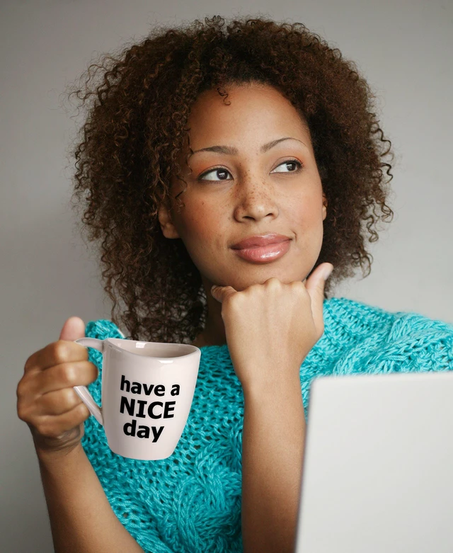 Alt view image 6 of 7 - Have a Nice Day Coffee Mug, Funny Cup with Middle Finger on the Bottom 14 oz. - by