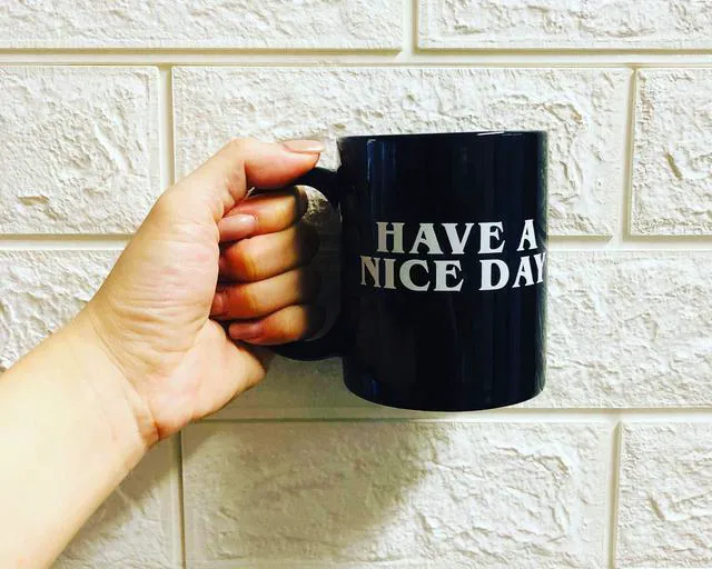 Alt view image 6 of 7 - Have A Nice Day Mug Middle Finger Mug 300 Millilitre Ceramic Coffee Cup Funny Birthday Present (Black)