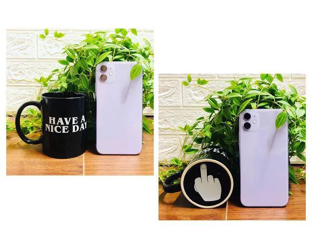 Alt view image 7 of 7 - Have A Nice Day Mug Middle Finger Mug 300 Millilitre Ceramic Coffee Cup Funny Birthday Present (Black)