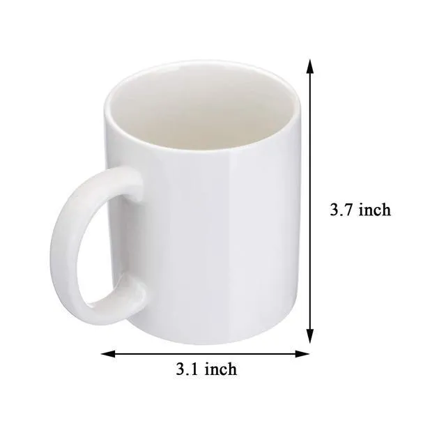 Alt view image 3 of 7 - Up Yours Mug Thumbs Up Ceramic Middle Finger Coffee Cup 14 Ounces Milk Tea Funny Coffee Gift Mug for New Year, Christmas, Halloween and Birthday(White1)