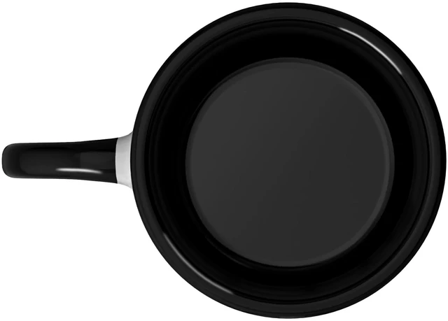 Alt view image 3 of 3 - Middle-Aged Cycling Club Road Cycling Men Ceramic Mug, Black/White, 15oz