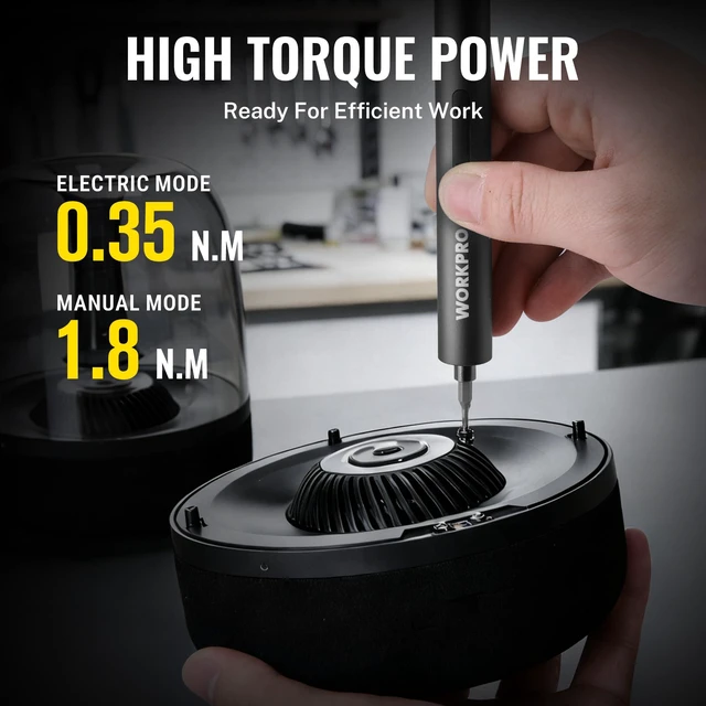 Alt view image 3 of 7 - 20-in-1 Mini Electric Screwdriver Set, Precision Screwdriver Set | 20 S2 Steel Bits, 3.6V Type-C Rechargeable, 0.35N.m, LED Light, Precision Repair Tool for Electronics Phone Camera & Laptop