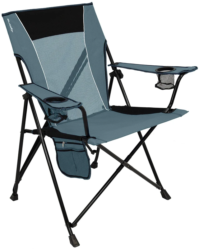 Main image of Portable Camping Chairs - Enjoy the Outdoors with a Versatile Folding Sports Chair for Outdoor & Lawn - Dual Lock Feature Locks Position Hallet Peak Gray