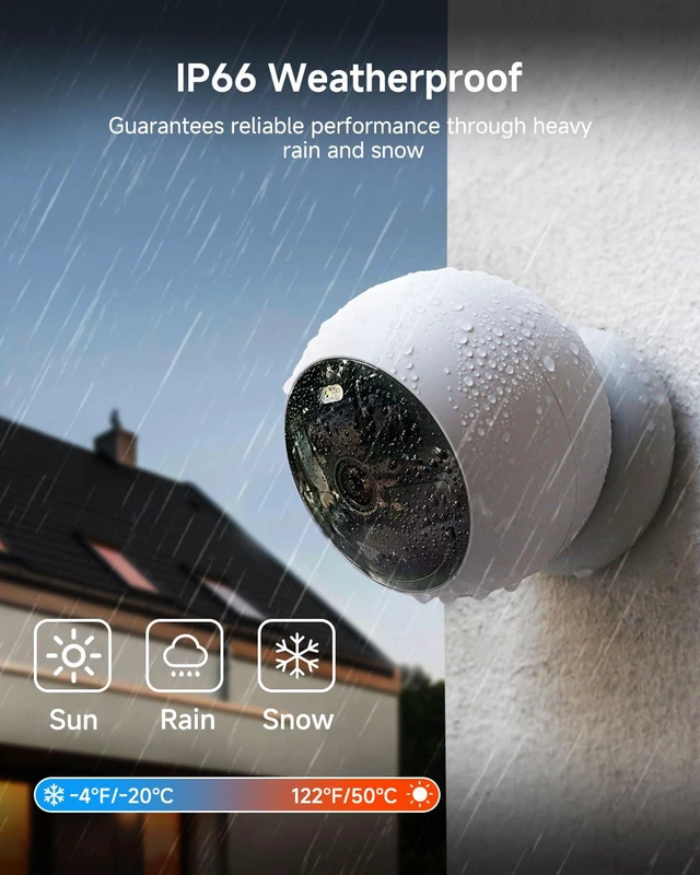 Alt view image 4 of 7 - B200 Outdoor Security Camera Wireless, 1080P Magnetic Camera | AI motion detection, no subscription fees,support solar panel, color night vision, 2-way talk,Magnetic, Alexa compatible.