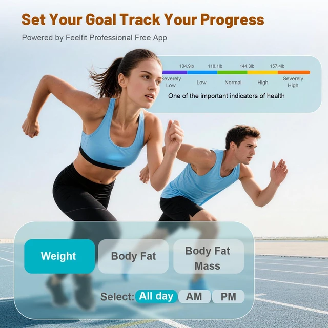 Alt view image 7 of 7 - Smart Scale for Body Weight: BMI & Body Fat, 23 Metrics,5.8" Large Display | Bathroom Scale with Muscle Mass,Bluetooth Sync,Digital Scale for Health-Conscious Users,Accurate Tracking, 400lbs