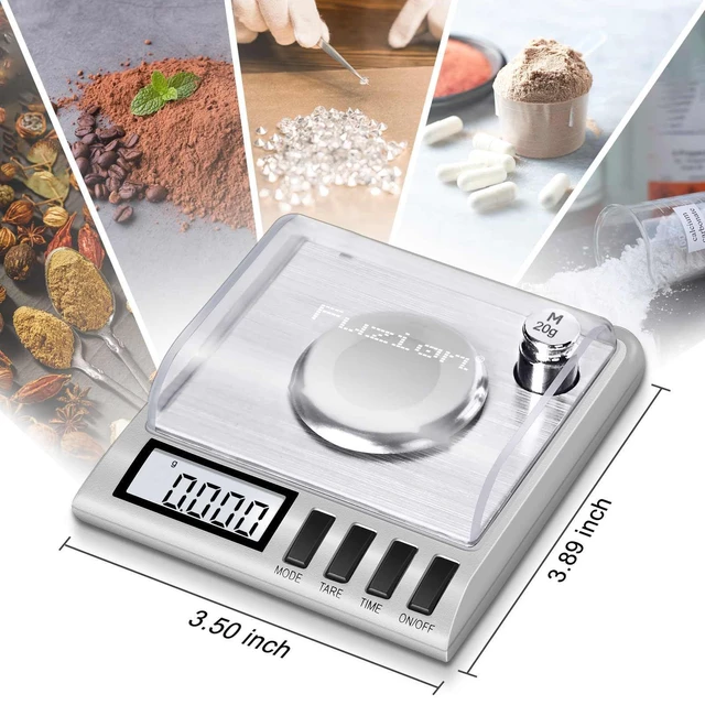 Alt view image 2 of 7 - Digital Milligram Scale, 50g/0.001g Powder Scale with 6 Accessories | Includes Calibration Weights, Mg Scale for Powder, Supplement, Jewelry, Capsule Filling, Reloading