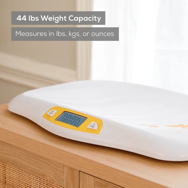Alt view image 4 of 7 - BY80 Digital Baby Scale, Infant Scale for Weighing in Pounds, Ounces, or Kilograms up to 44 lbs with Hold Function, Pet Scale for Cats and Dogs Analysis