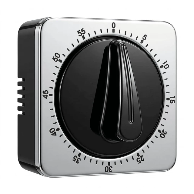 Main image of Kitchen Timers for Cooking, Mechanical Wind-Up Timer, Magnetic | Battery-free 60-minute countdown with a clear ring and simple manual operation for baking, eggs, coffee