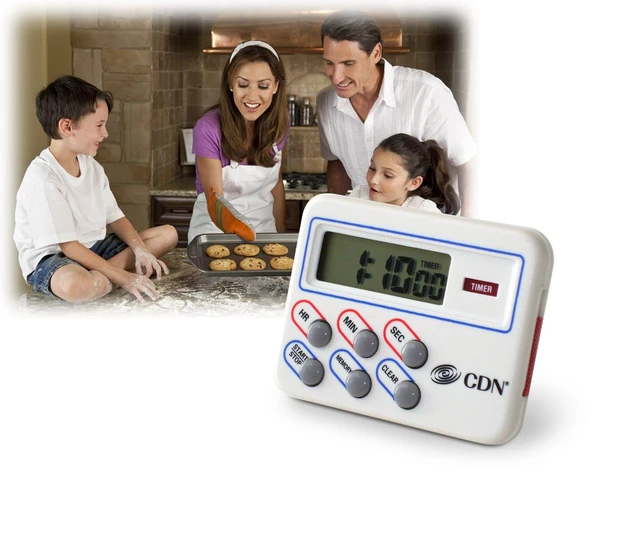 Alt view image 4 of 4 - Multi-Task Timer & Clock | Counts Up & Down, 24 Hours by Hours, Minutes & Seconds, Memory, Clock, Stopwatch, Stand, Hang, Magnet Mounting - TM8