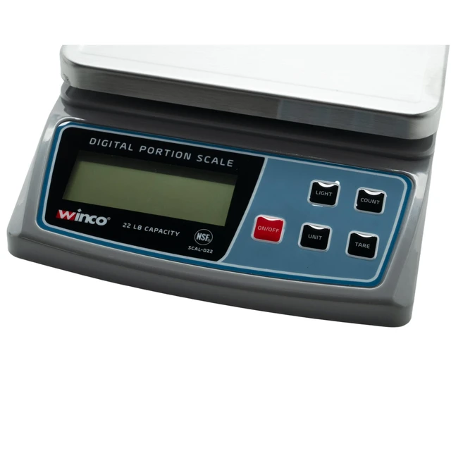 Alt view image 3 of 4 - 6 1/2" Clear Digital Portion Scale | Precision weighing up to 22 lb, Backlit lcd display, Field calibration, Dual power options