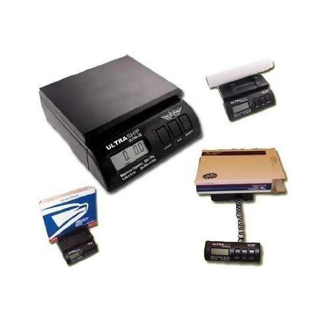 Alt view image 3 of 3 - UltraShip 55 lb. Digital Postal Shipping & Kitchen Scale | Four modes, tare and hold functions, programmable auto-off, AC or battery power
