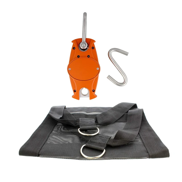 Alt view image 3 of 5 - Rural365 Digital Hanging Scale Blue Calf Scale & Calf Sling for Weighing 660 lb Mini Crane Scale & Livestock Sling