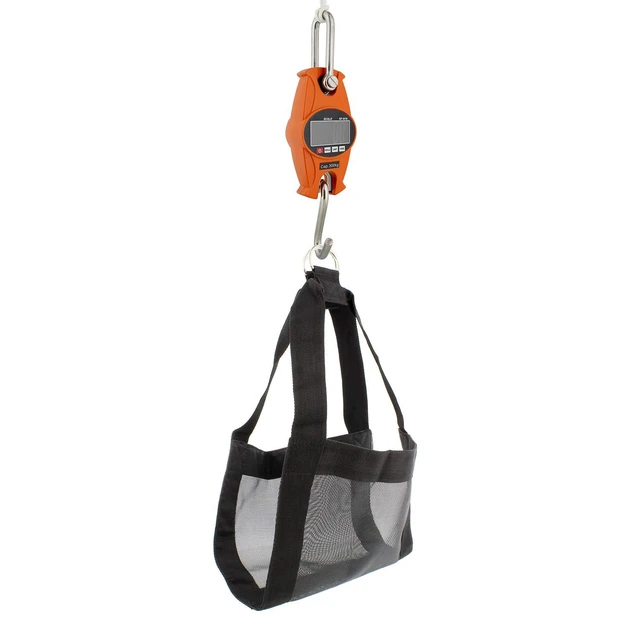 Alt view image 2 of 5 - Rural365 Digital Hanging Scale Blue Calf Scale & Calf Sling for Weighing 660 lb Mini Crane Scale & Livestock Sling