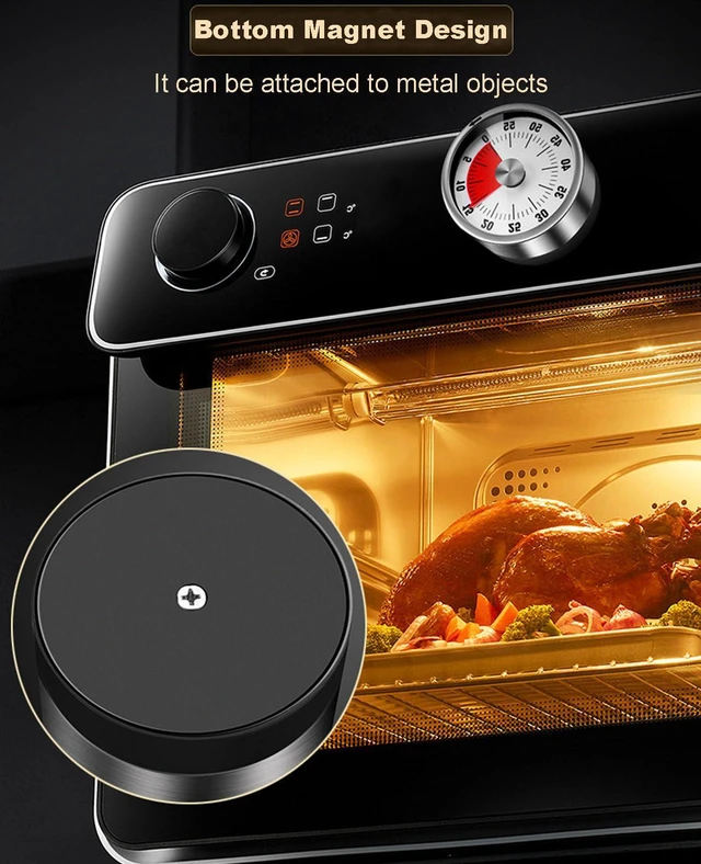 Alt view image 4 of 7 - Visual Timer for Cooking Classroom, No Batteries RequiredMagnetic (White) | No Batteries Required, Magnetic, Visual