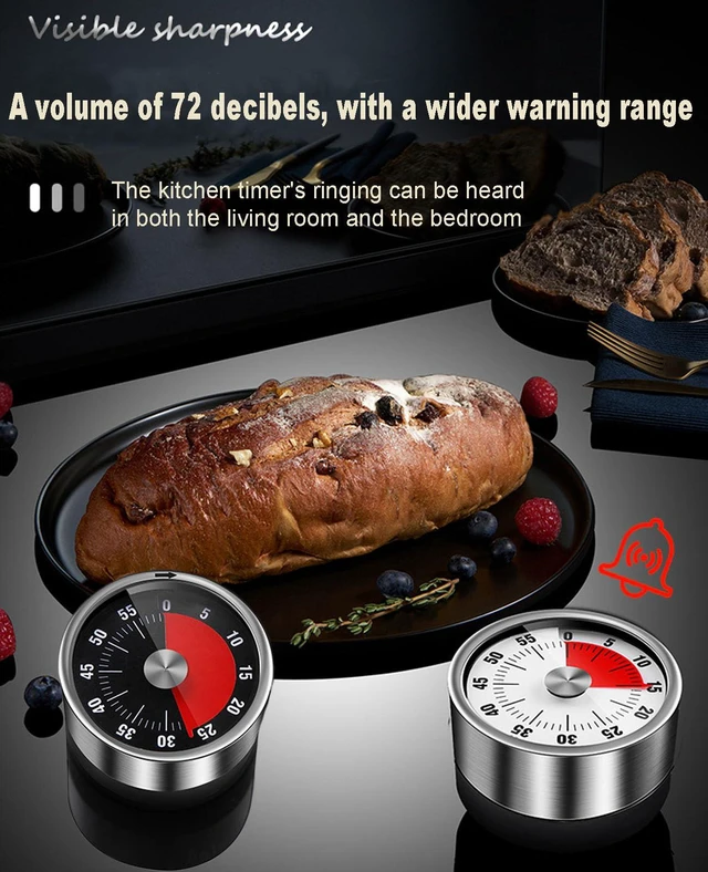 Alt view image 6 of 7 - Visual Timer for Cooking Classroom, No Batteries RequiredMagnetic (White) | No Batteries Required, Magnetic, Visual