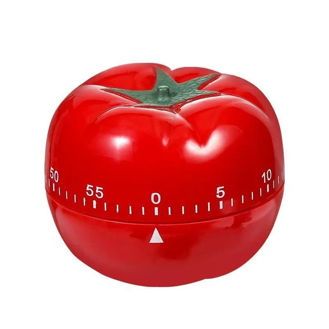 Alt view image 6 of 6 - Mechanical Kitchen Timer, Red, 60 Min Countdown | Loud Alarm for Cooking, Easy to Use, Battery-Free