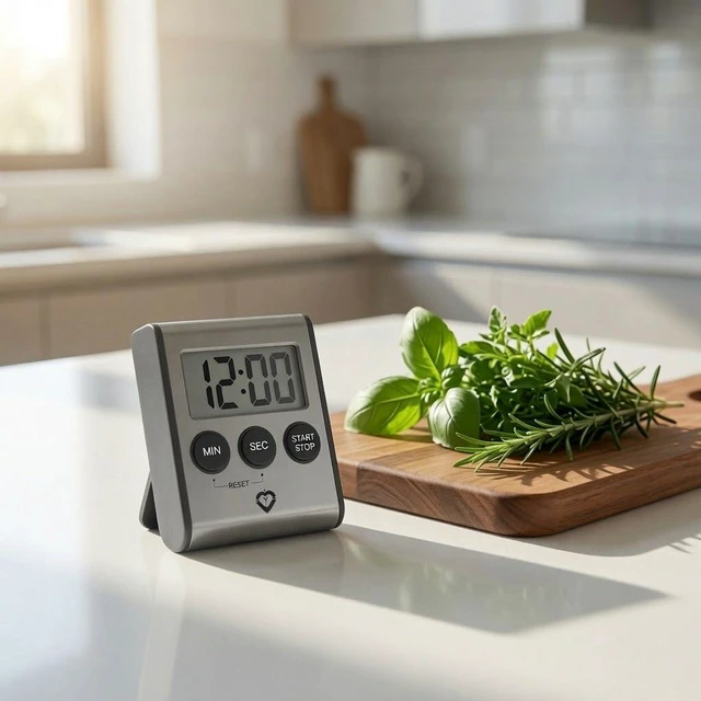 Alt view image 2 of 7 - Premium Stainless Steel Digital Kitchen Timer Ultra-Strong Magnetic Back, Fold-Out Desk Stand, Effortless One-Touch Setup, Extra-Loud Alarm, Oversized Display, Auto Memory, Auto Shut-Off (1)