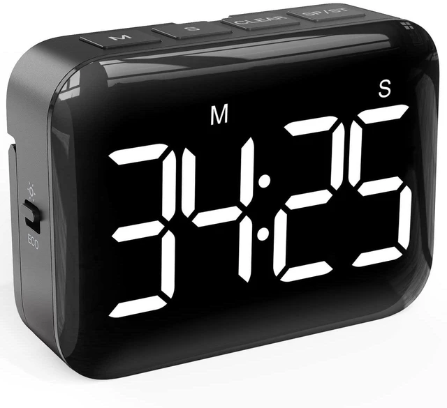 Main image of Digital Kitchen Timer, Magnetic Large Display for Cooking & Classroom | 99-Min Countdown & Count Up Timer, Adjustable Brightness & Volume, Battery Powered, For Teachers, Kids, Baking & Study