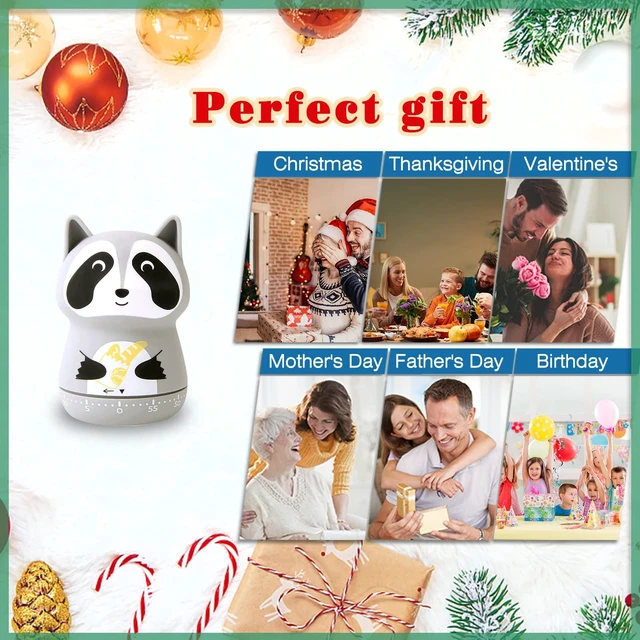 Alt view image 4 of 7 - 2pcs Cute Kitchen Timer for Kids,Mechanical Egg Timer for Cooking. | Cute Animal Design 60 Minutes Manual Countdown Timers,No Battery Wind Up Timer for Classroom,Cooking,Home & Study.