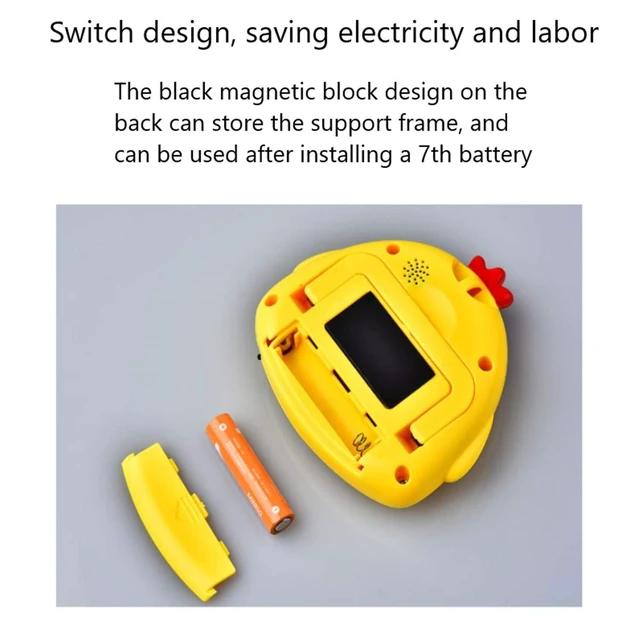 Alt view image 6 of 7 - Kitchen Timer, Cute Cartoon Animal Countdown, Digital Cooking Timer with Magnetic, LCD Large-Screen Visual Clock, Hangable Alarm Clock with Standfor Cooking Bake Sport Game (Timer-XG)